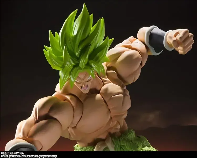 Фото 100% оригинальные Bandai Dragon Ball Shf Sh Figuarts Broly Fullpower Фигурки Аниме Модель Игрушки Фигурка ПВХ Подарок В наличии №4