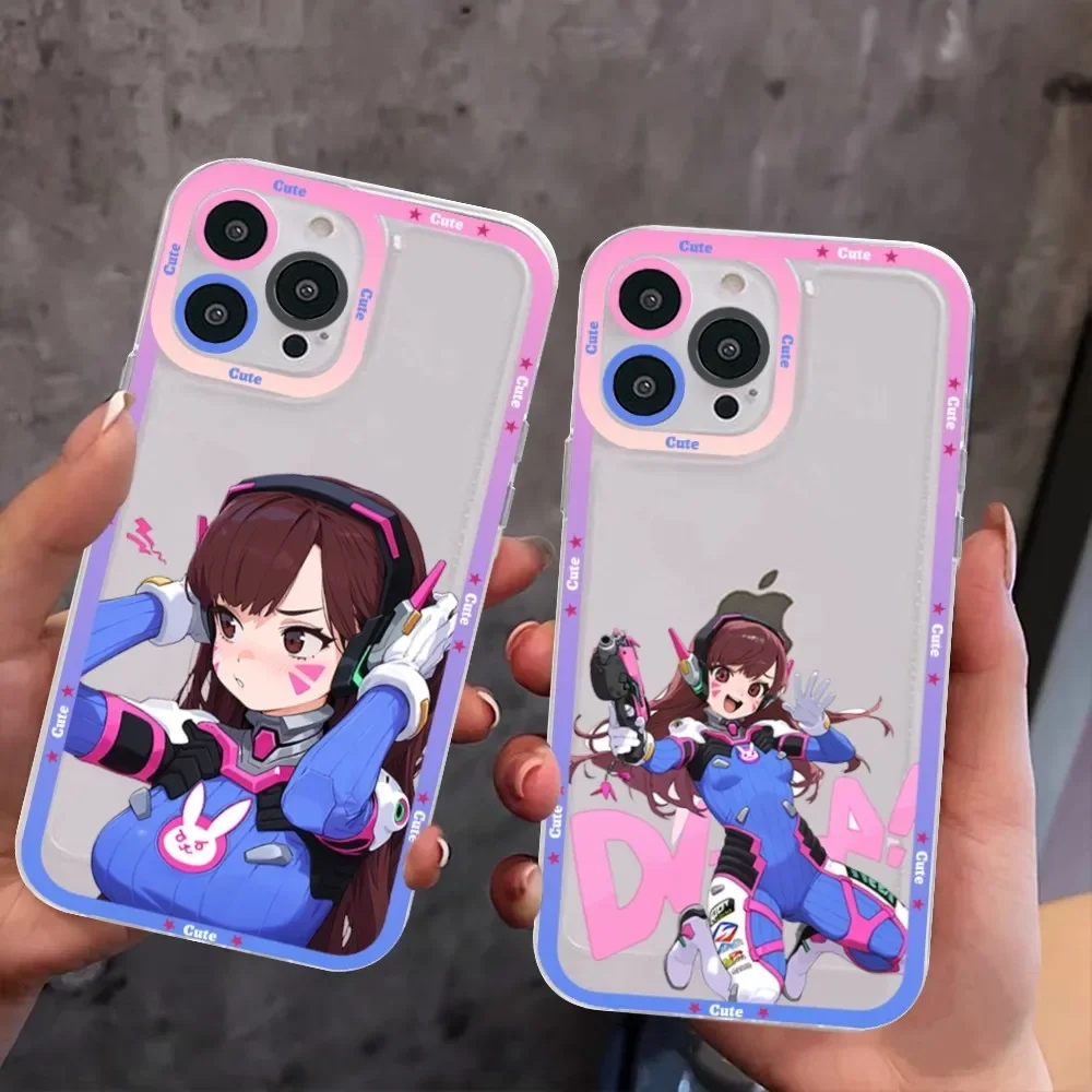 Чехол для телефона D-D.Va O-Overwatches Samsung S 20 21 22 23 Lite Plus Ultra Clear Mobile Cover Funda