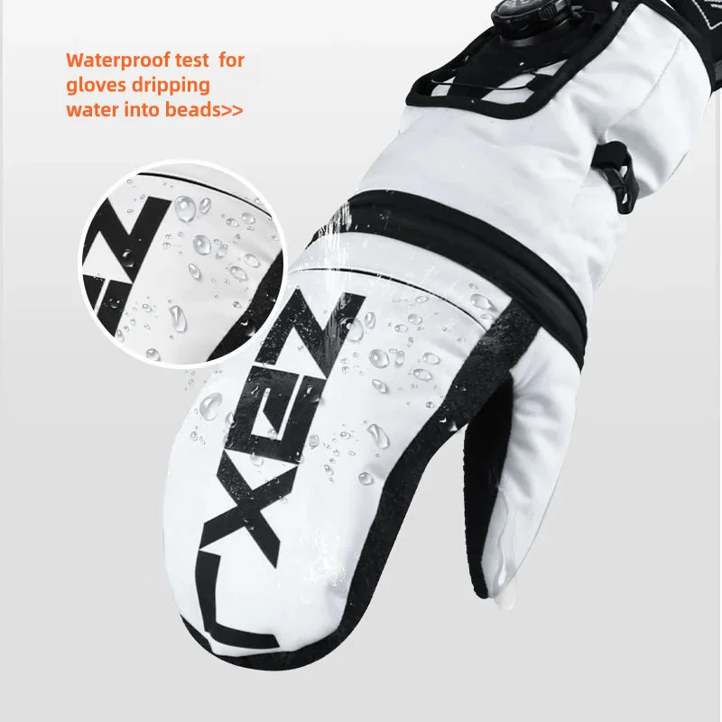 Зимние лыжные перчатки водонепроницаемые для сноуборда снегохода велоспорта