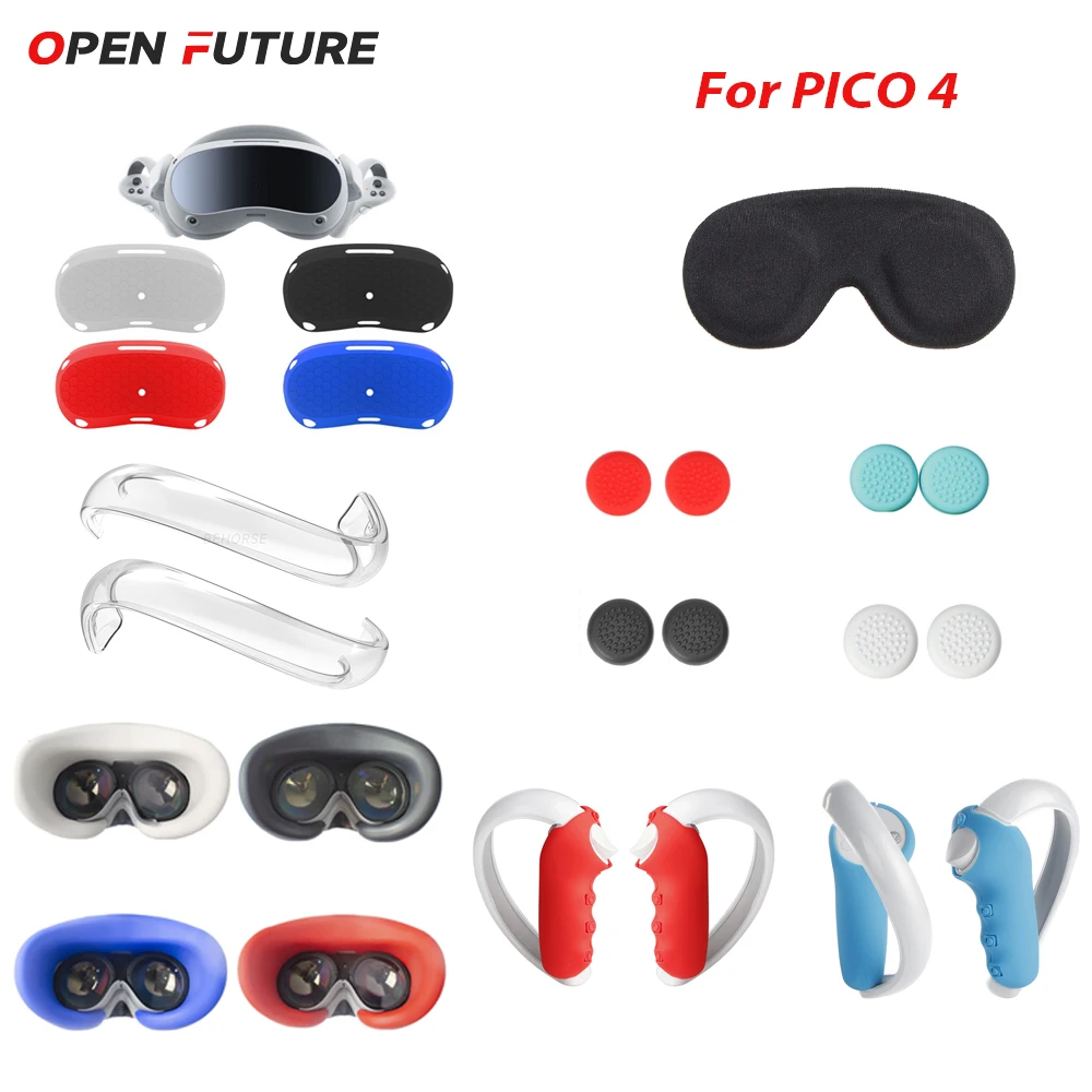 

Upgrade Kit For Pico 4 VR Protective Cover Set VR Touch Controller Shell Case With Strap Handle Grip For PICO 4 Accessories