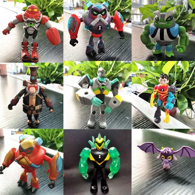 

Action Figure Q Version BENS 10 Movable Joints Gwen Tennyson Wildmutt Four Arms Anime Peripherals Ornaments Model Toy