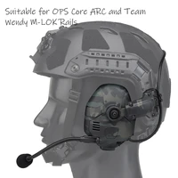 noise reduction tactical bluetooth headset for ops core arc and wendy m lok helmet hunting shooting rechargeable tuning