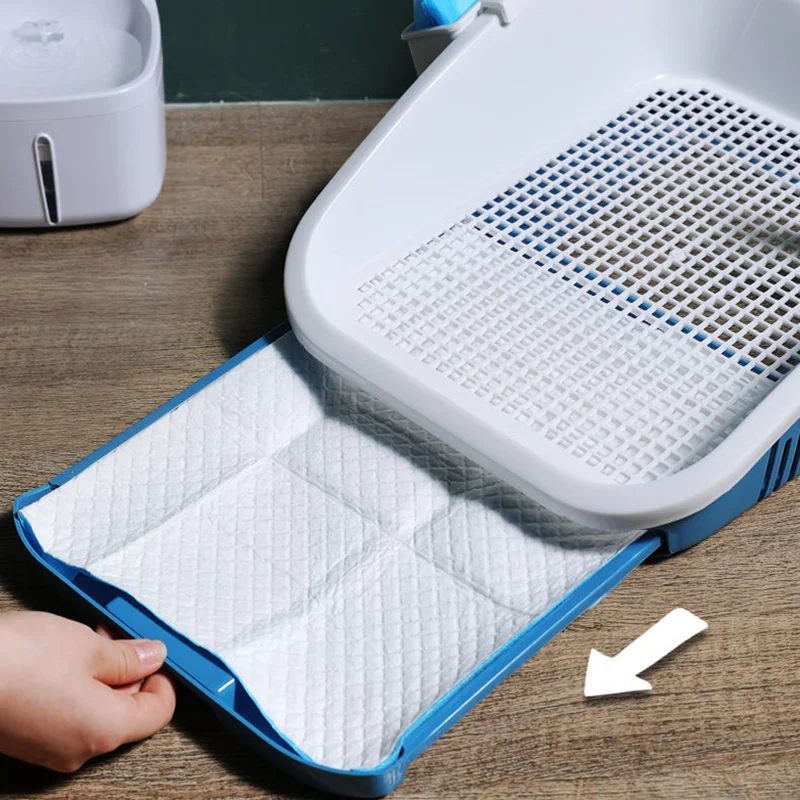 New Animal Pet Dog Indoor Supplies Portable Dog Toilet Plastic Double Layer Dog Pad Training Cat Puppy Pee Toilet Accessories images - 6