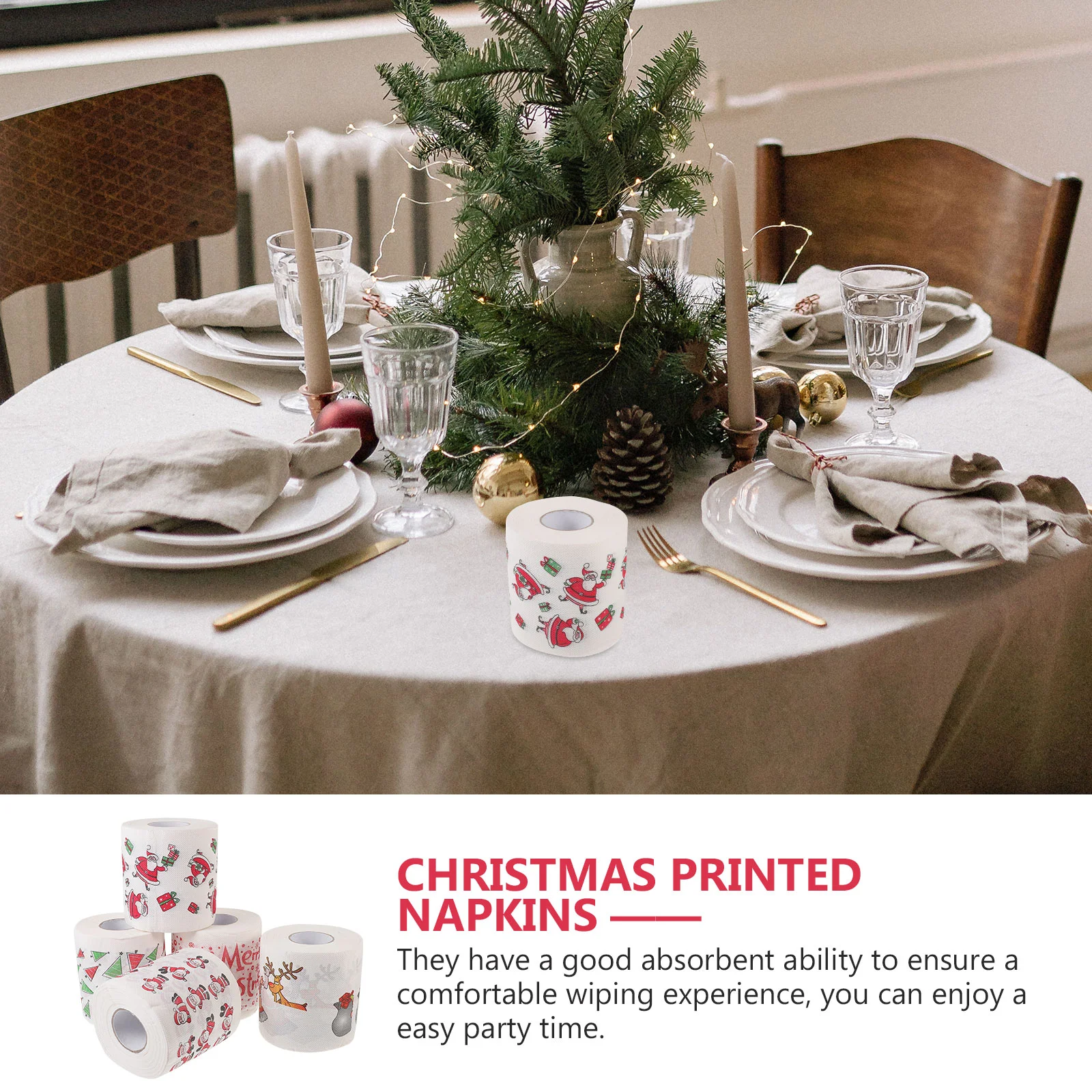 Рисунок 5 - 5 рулонов рождественской туалетной бумаги