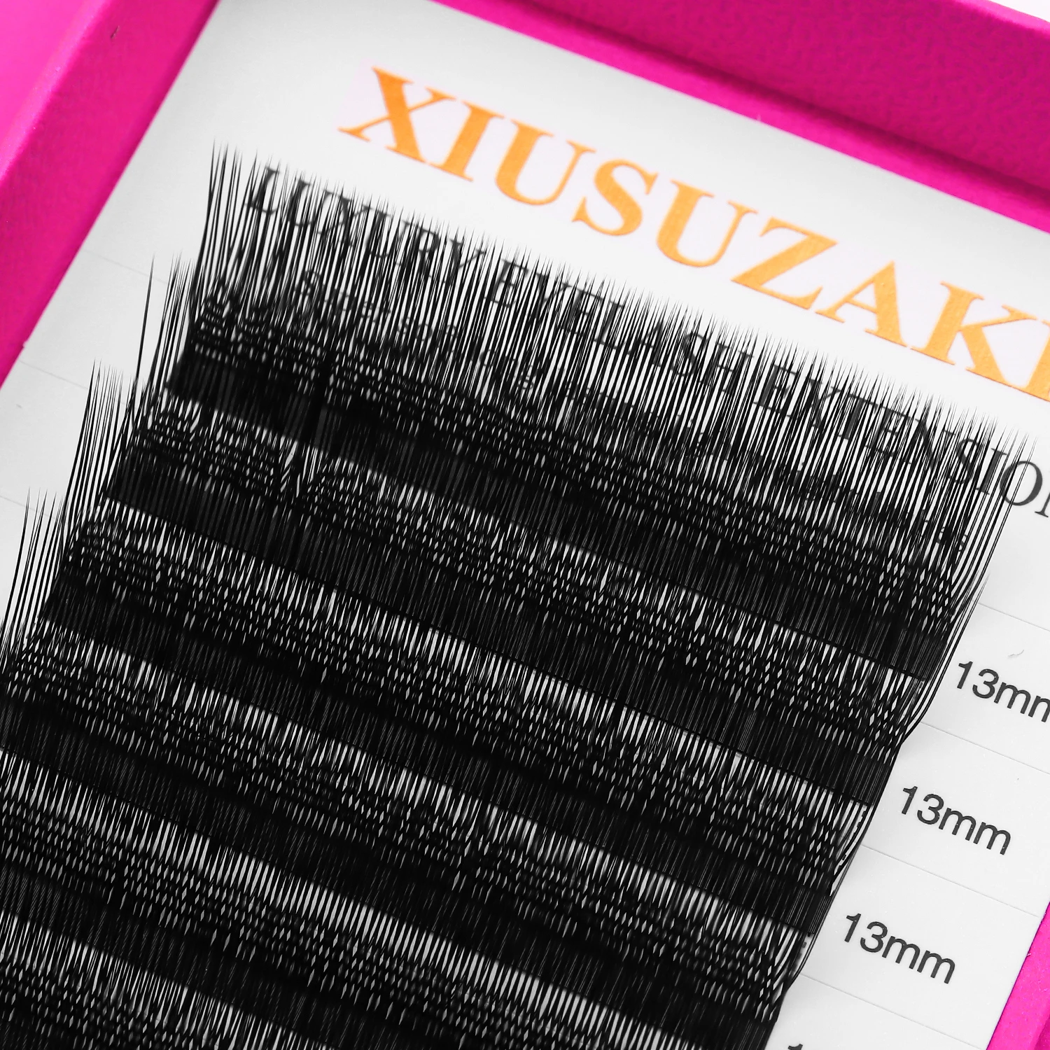 Фото XIUSUZAKI L/LU/M Curl U/W Наращивание ресниц U-образные YY 3D 4D 5D W Наращивание ресниц Готовые вееры для объема Накладные ресницы №3