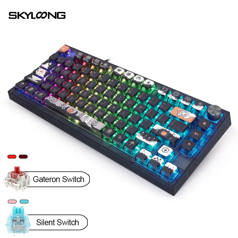 SKYLONG GK75 3 - модовая беспроводная механическая клавиатура Горячая ...