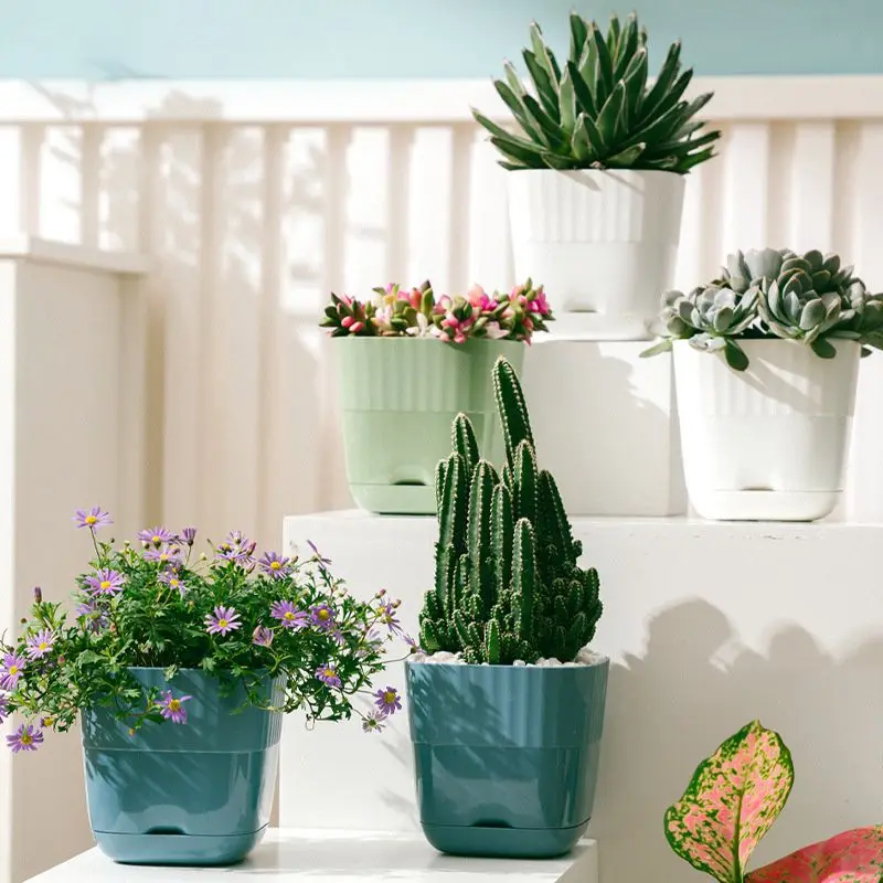 

Мини цветочный горшок для растений, искусственные зеленые растения, украшения для дома и офиса, горшки, пластиковые каучуковые, в нордическом простом стиле