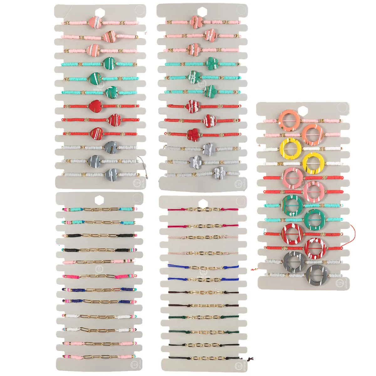 Женский браслет из полимерной глины 12 шт. в стиле бохо |