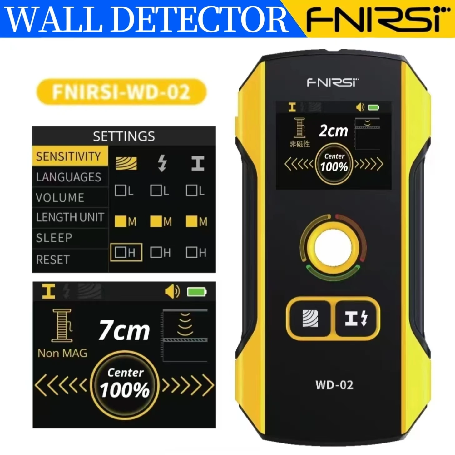 Металлический детектор FNIRSI WD-02