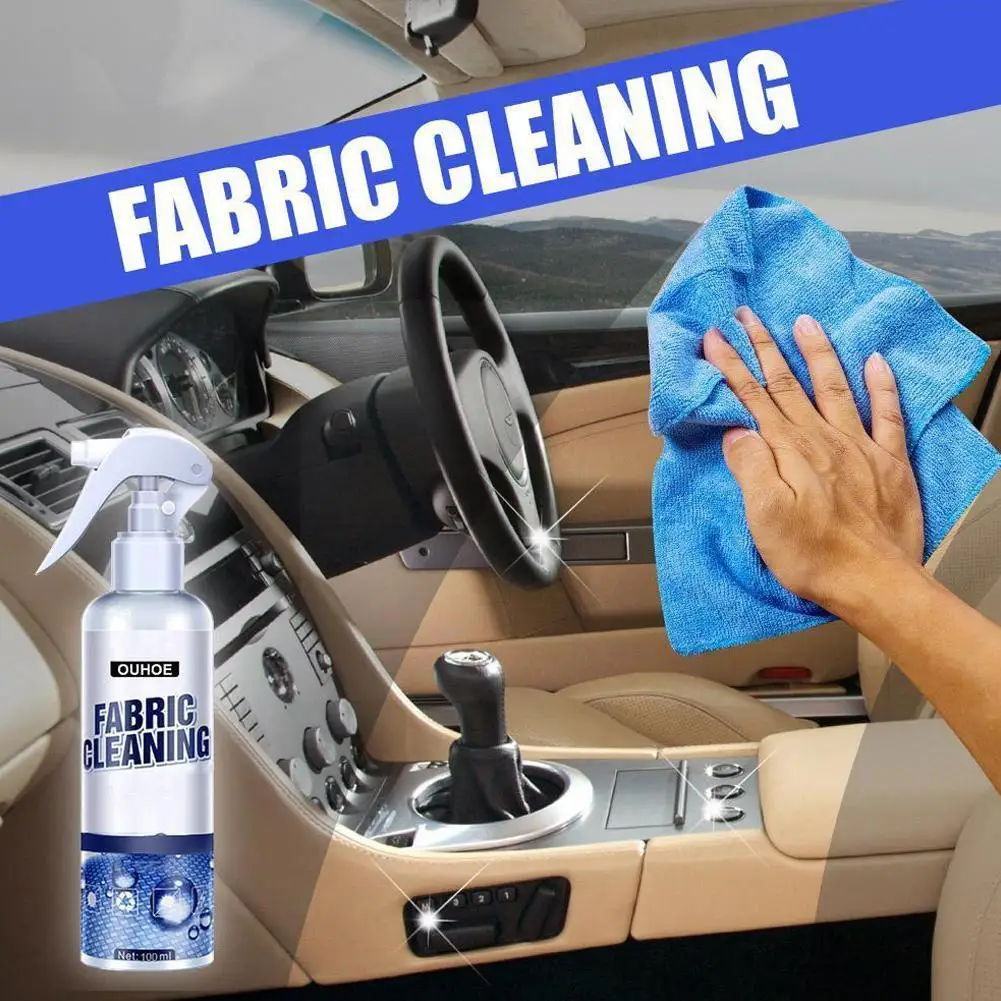 

Car Interior Decontamination Cleaner Agent Ceiling Water-Free Cleaning Fabric Leather Dash Seat Auto Flannel Tools Roof Cle I4R6
