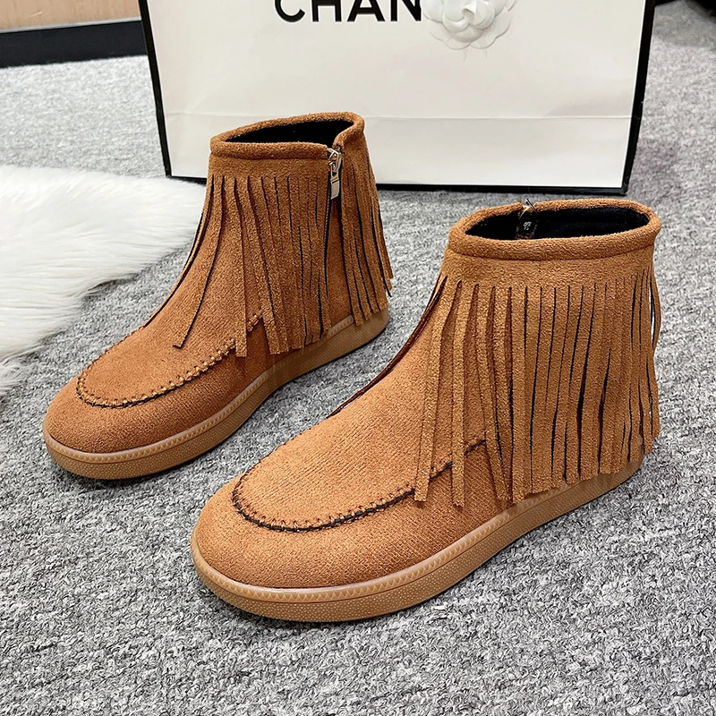 Новые осенне-зимние модные женские ботинки челси из искусственной кожи на