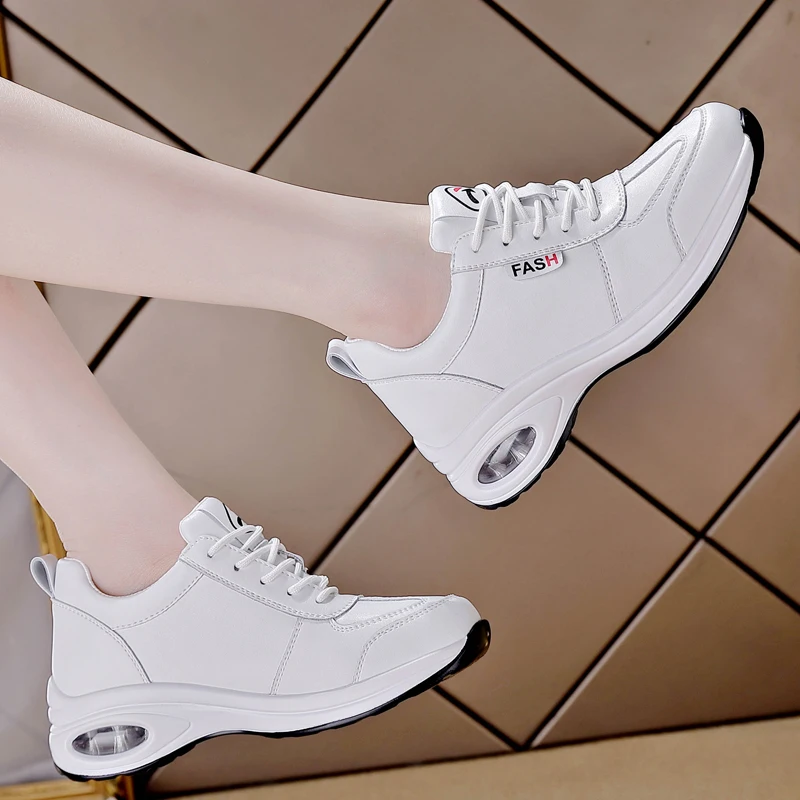 Women Sneakers Casual Elevator Shoes 4cm Heels Breathable Heightening Shoes Mujer Increase  Sports Casual Height Zapato