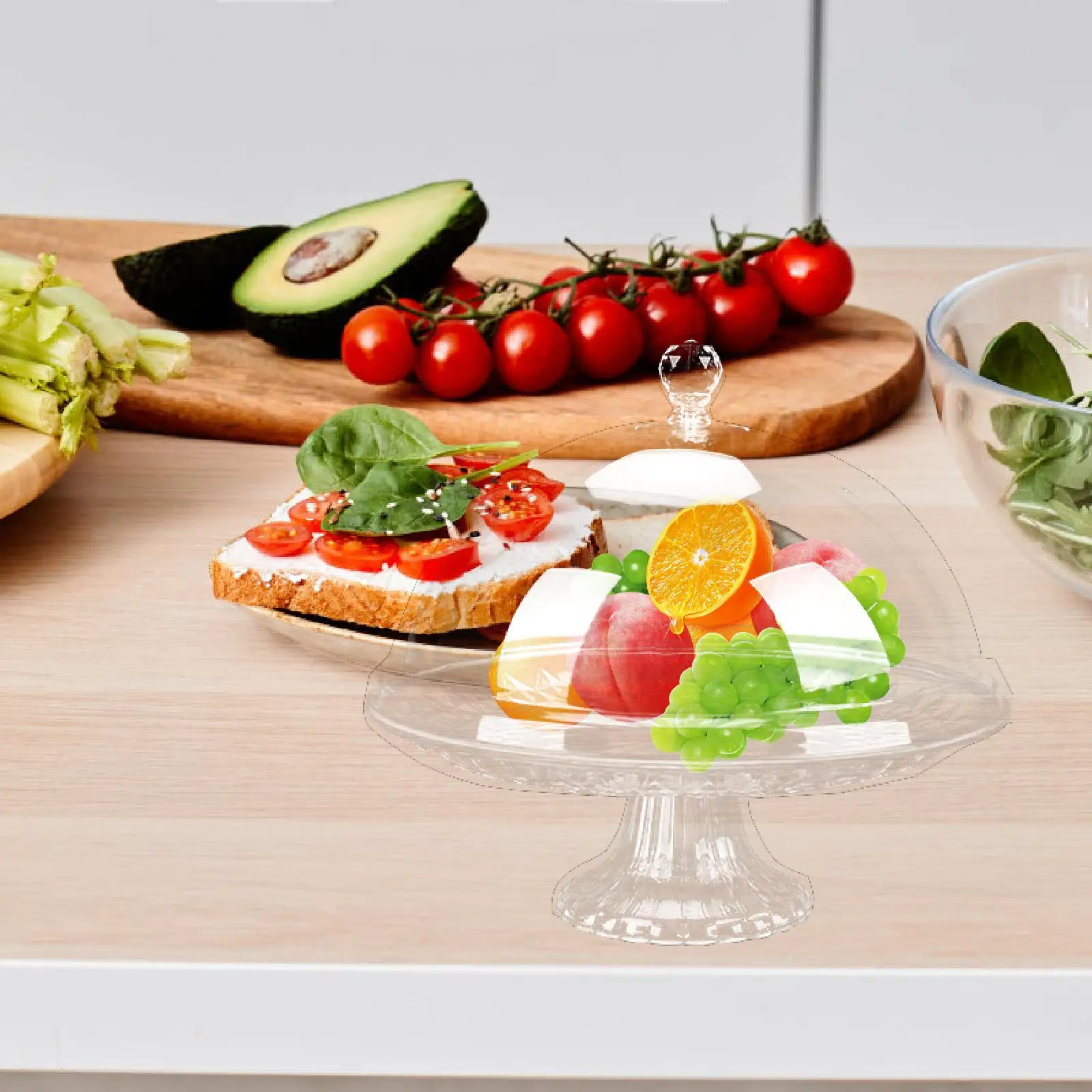 Купольная сервировочная тарелка подставка для торта хлебные тарелки сырная