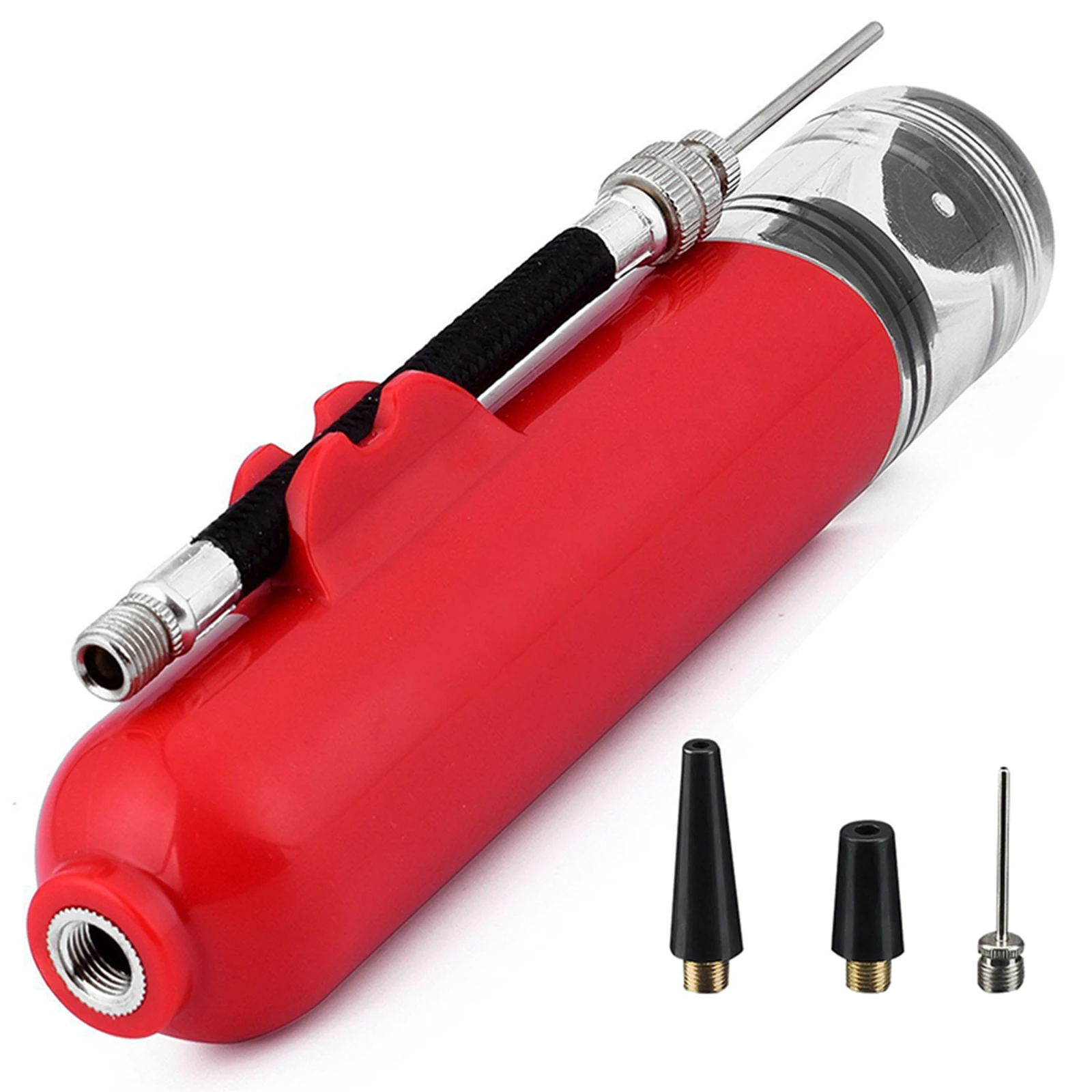 

Portable Air Pump Set Ball Pump Inflator Kit Needle Nozzle Extension Hose For Soccer Basketball Football Volleyball