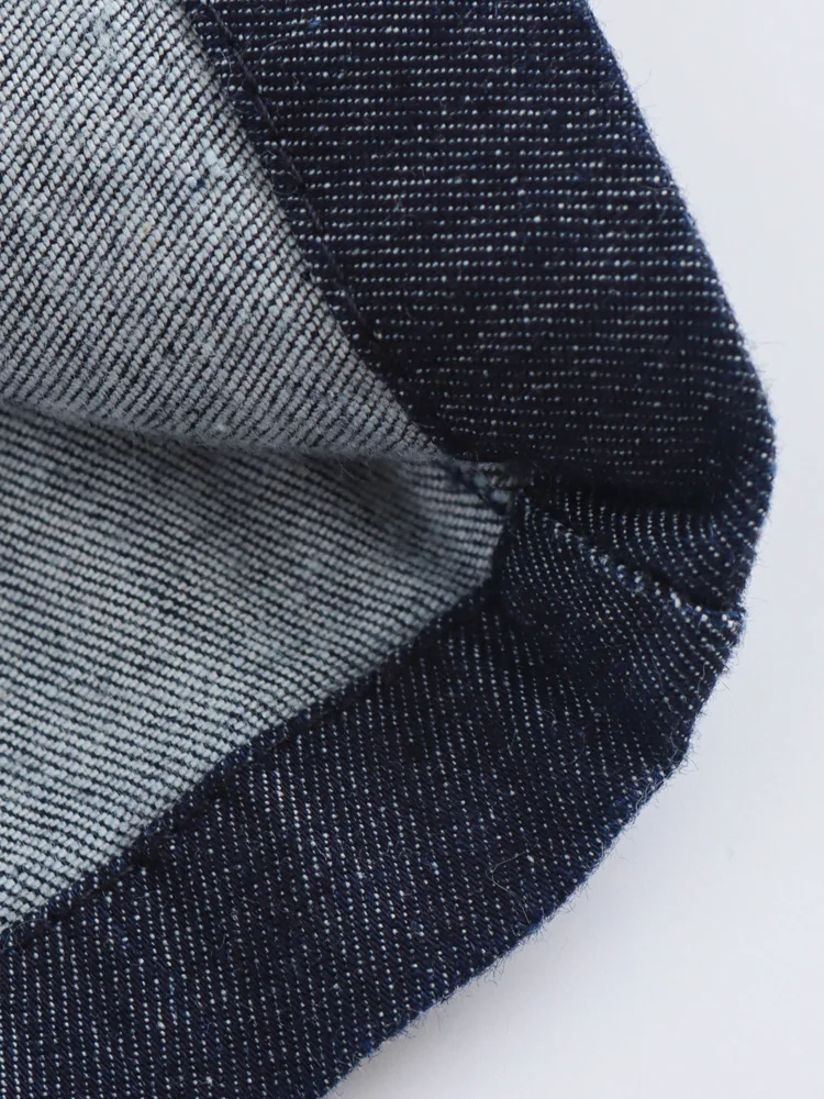 Женское джинсовое платье-рубашка средней длины с длинным рукавом