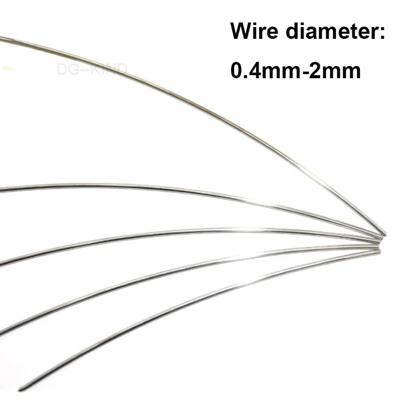 

1/2/3/4/5 meters a2/304 stainless steel wire spring cs 0.4/0.5/0.6/0.7/0.8. 2/1.3/1.5/1.8/2mm