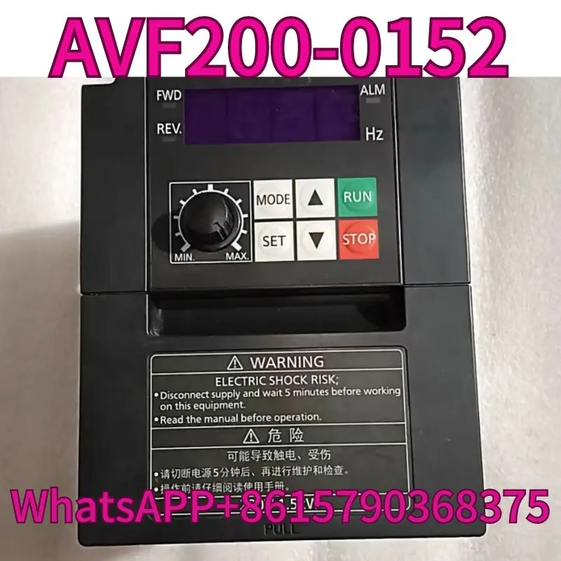 

Used frequency converter AVF200-0152, 1.5KW 220V tested OK and shipped quickly