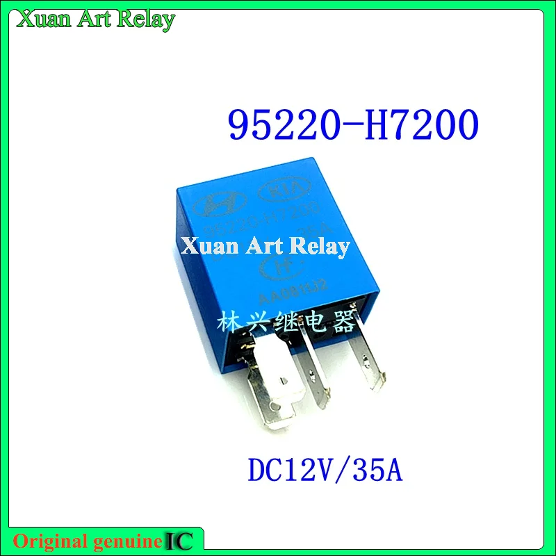 

5pcs/lot 100% original relay:95220-H7200 12V 35A 4pins Hyundai Kia automobile near high beam air conditioning fan oil pump relay