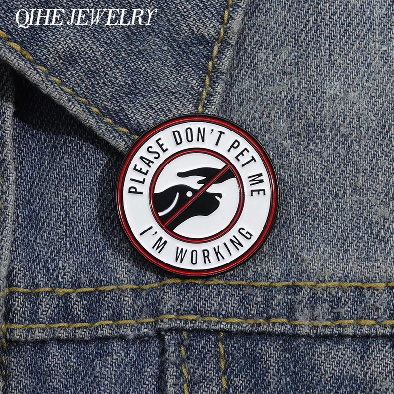 Модные круглые ювелирные изделия QIHE броши из сплава цинка металла унисекс модные