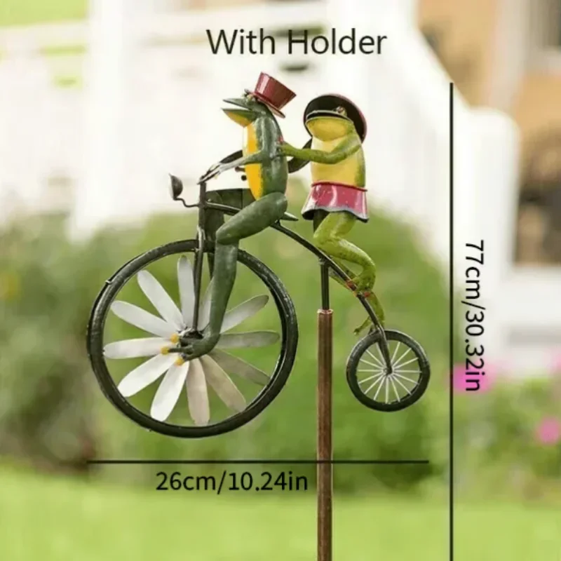 Винтажный велосипед металлический ветровой спиннер животное мотоцикл садовое
