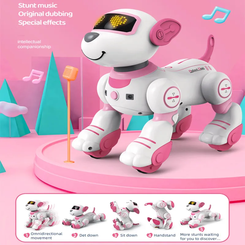 Children’s Toy Robot Dog Remote Control Intelligent Touch Stunt Walking Dancing Programmable Infrared Wireless Smart Pet