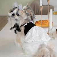 summer diamond princess dresses for small dog clothes ropa perro chihuahua tulle skirt cute puppy dress yorkshire pet clothes