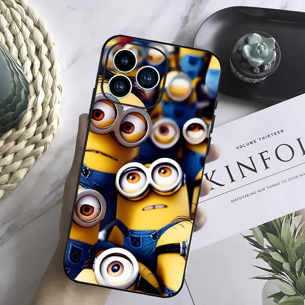 Милый чехол M-Minons для телефона Samsung Galaxy S24 S23 S22 S21 S20 FE S10 S9 S10E Plus ультралегкий черный