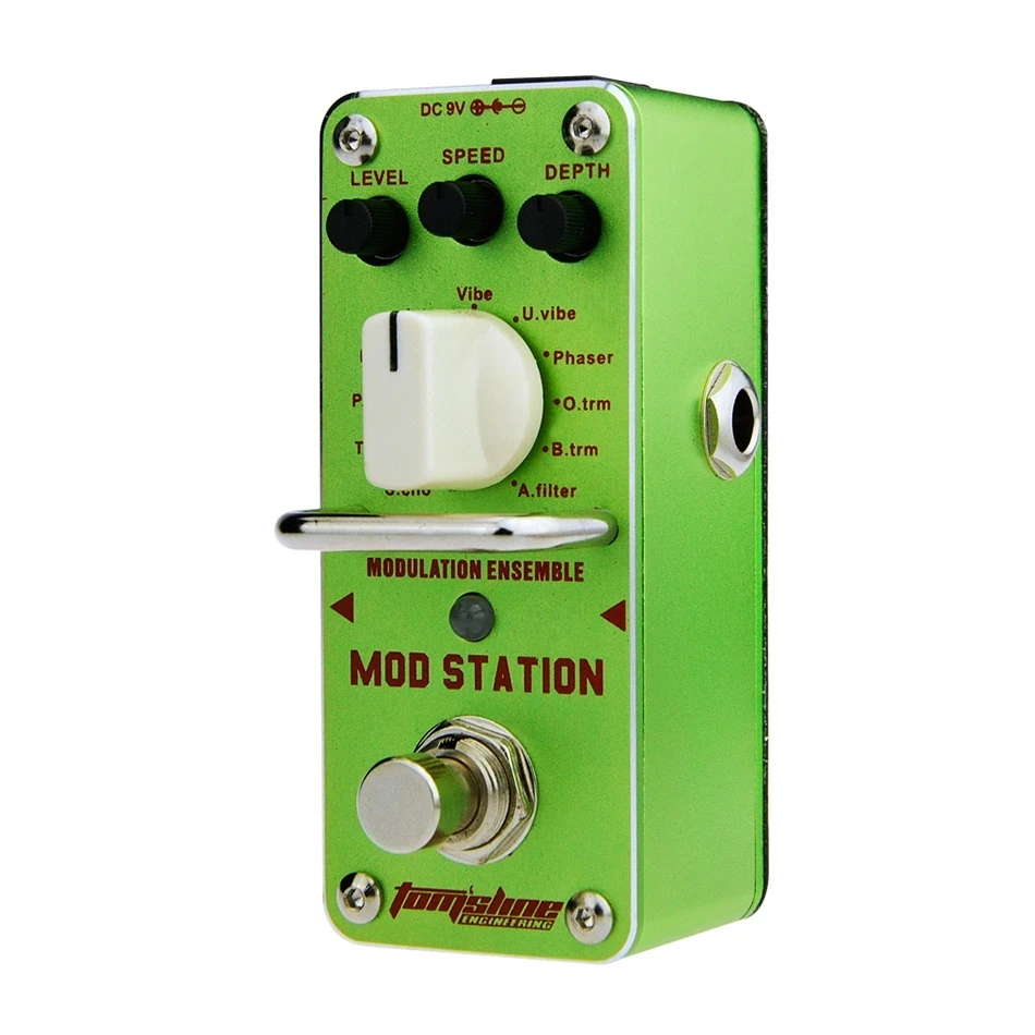 

AROMA Tom'sline AMS-3 Mod Station Modulation Ensemble Electric Guitar Effect Pedal Mini Single Effect with True Bypass