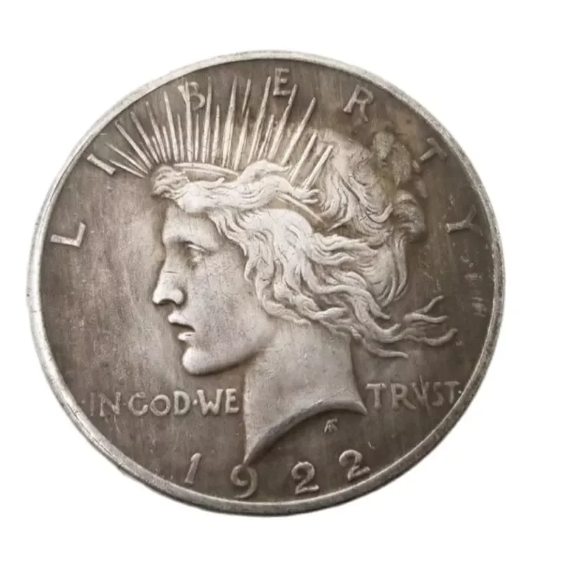 

United States Liberty Commemorative Coins Beautiful Woman Peace Collect Crafts Decorative Antique Brass Silver Plated Gift