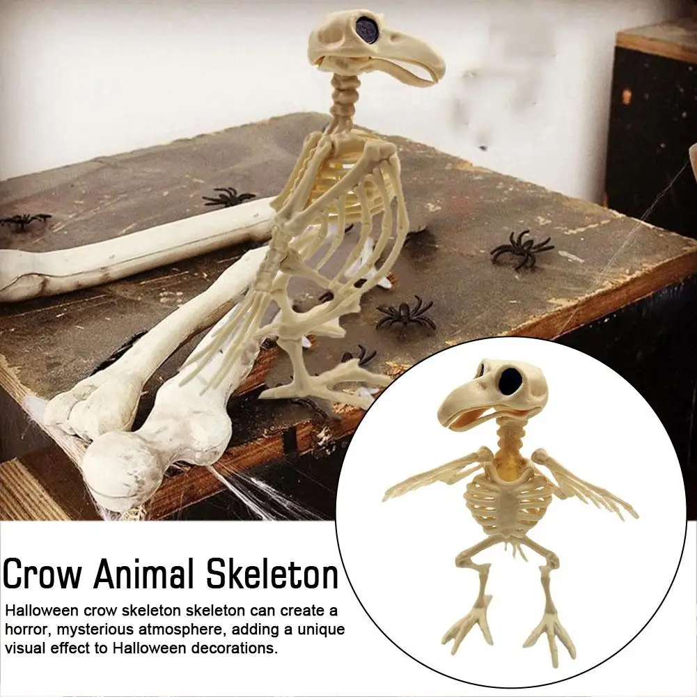 

Halloween Bat Mouse Crow Skeleton Bones Animal Horror Creepy Hallowmas Ornaments Decoration Frightening Props Party S5F9