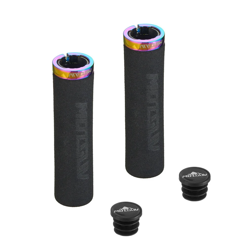 

Mountain Bike Grip Locking Sponge Grip Non-Slip Sweat Absorbing Colorful Bilateral Ultraight Cycling Handlebar Bike Accessories