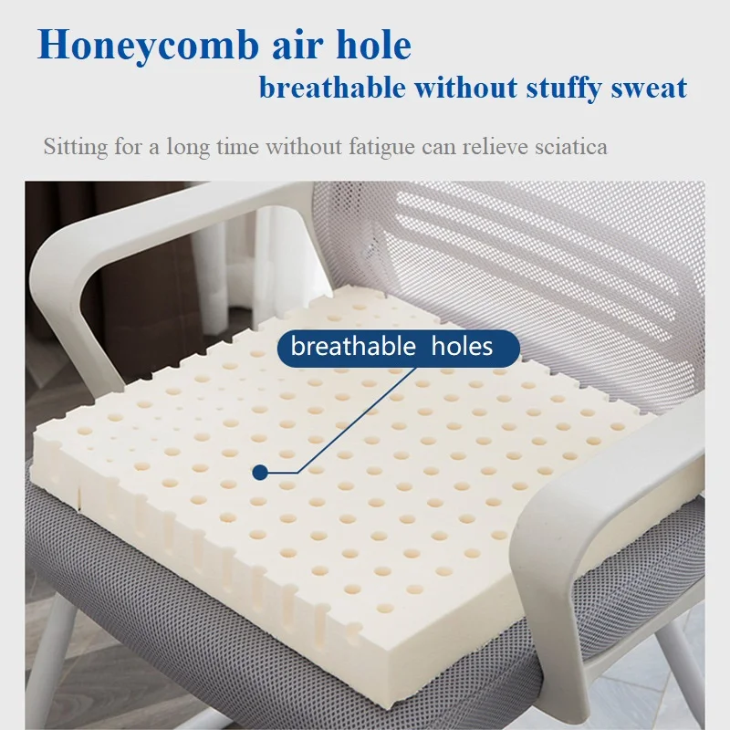 

Seat Cushion Natural Latex Orthopedic Sitting Pillow Sciatica Cushion Anti-decubitus Relief Pain Office Chair Bench Cushion Pad