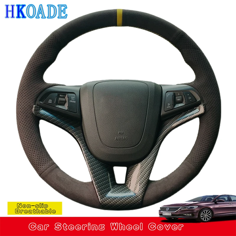 Customize Suede Leather Car Steering Wheel Cover For Chevrolet Cruze Hatchback Sedan 2009-2014 Aveo 2011-2014 Orlando 2010-2015