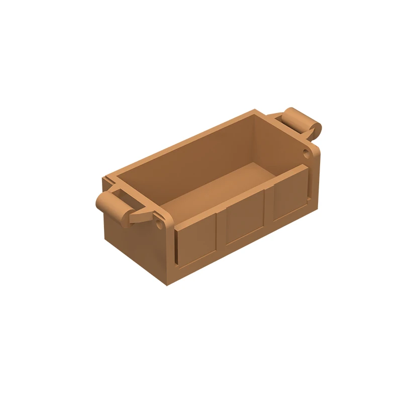 Детали MOC 4738a 1 шт. нижняя часть груди с сокровищами задними слотами Совместимые