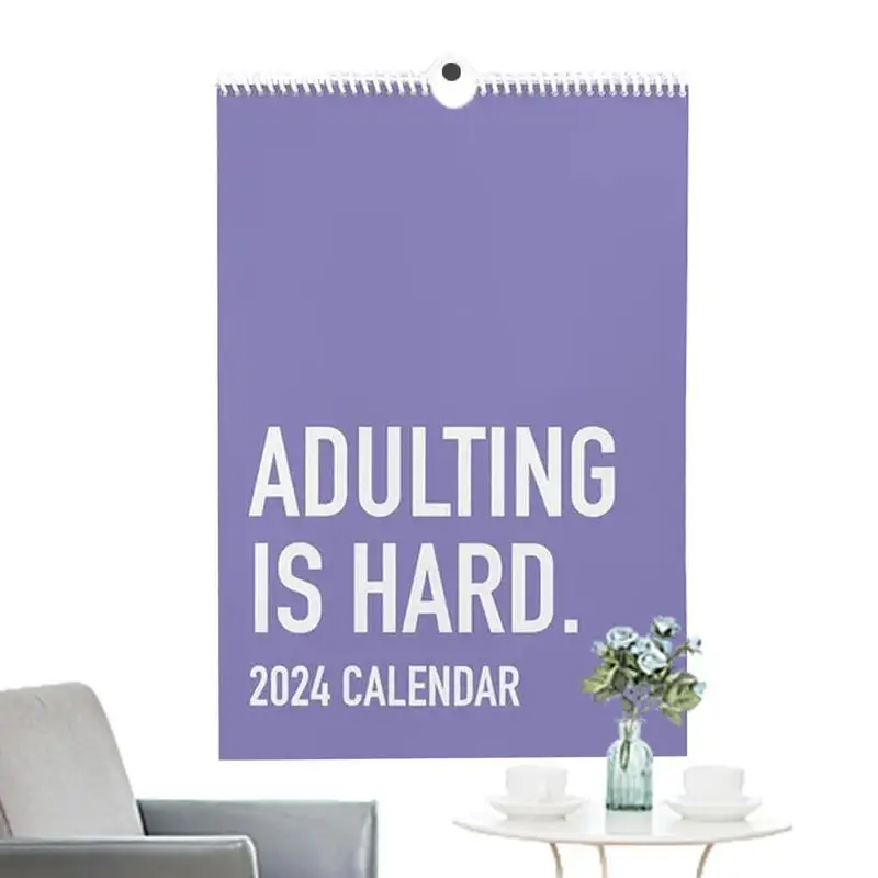 

Настенный календарь 2024 ежемесячный вдохновляющий настенный календарь с забавными и совместимыми цитатами о том, как быть взрослым