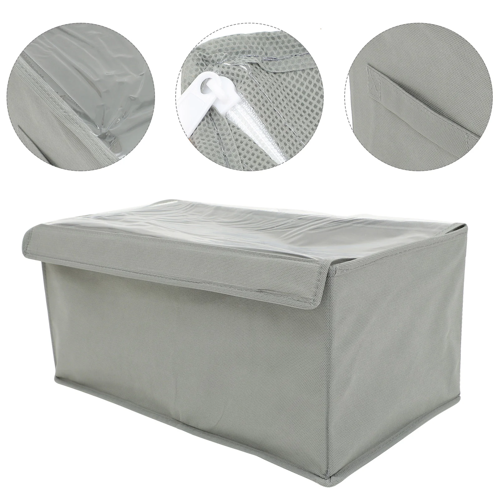 

Household Wardrobe Storage Box Collapsible Closet Bins Non-woven Fabric Container