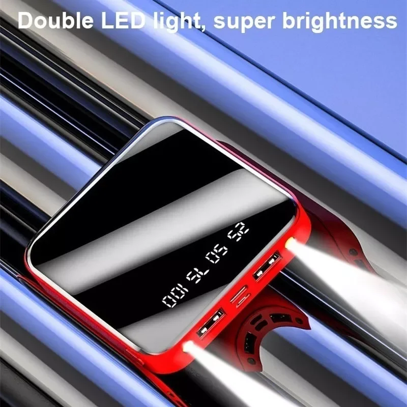 

Mini power bank USB LED 20000 mAh ED HD display Mobile phone portable charger fast charging 2 input for iPhone