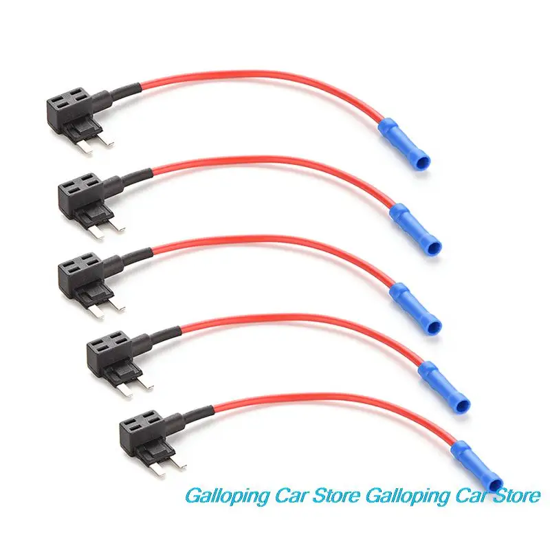 

Mini Auto Fuse Adapter tap Dual Circuit Adapter Holder For Car Truck 1PC
