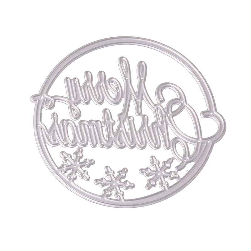 

Merry Christmas Cutting Dies Stencils Embossing Template for DIY Craft Cards