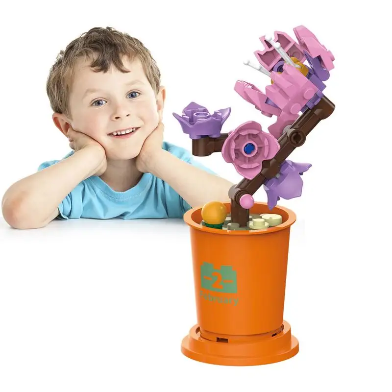 

Романтический букет цветов, строительные блоки, кирпичи, Аниме фигурки, игрушки, друзья, принцесса, набор, подарок для девочки, имитация подсолнухов