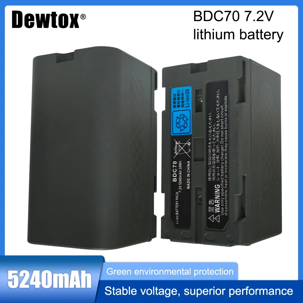 

7.2V 5240mAh BDC70 Li-ion Battery For ES CX FX Set x Series Surveying Tools