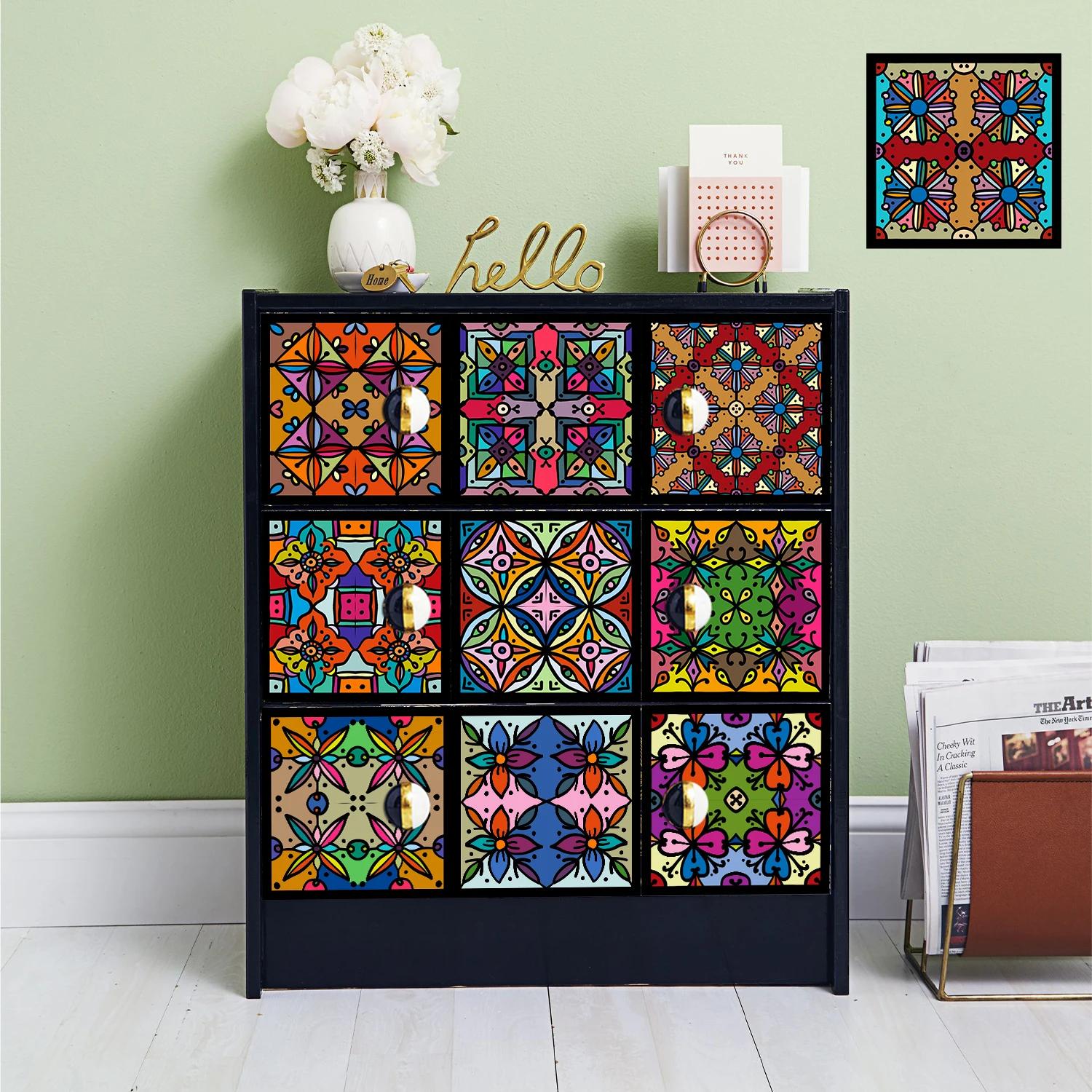 Прозрачные утолщенные настенные наклейки в европейском стиле самоклеящиеся