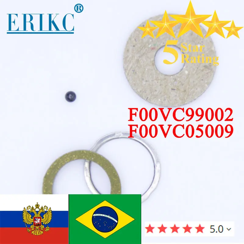 

F00VC99002 F00VC05009 New Diesel Injector Seal Kits F 00V C99 002 F 00V C05 009 Ceramic Ball Sealing Rings Diameter 1.5mm