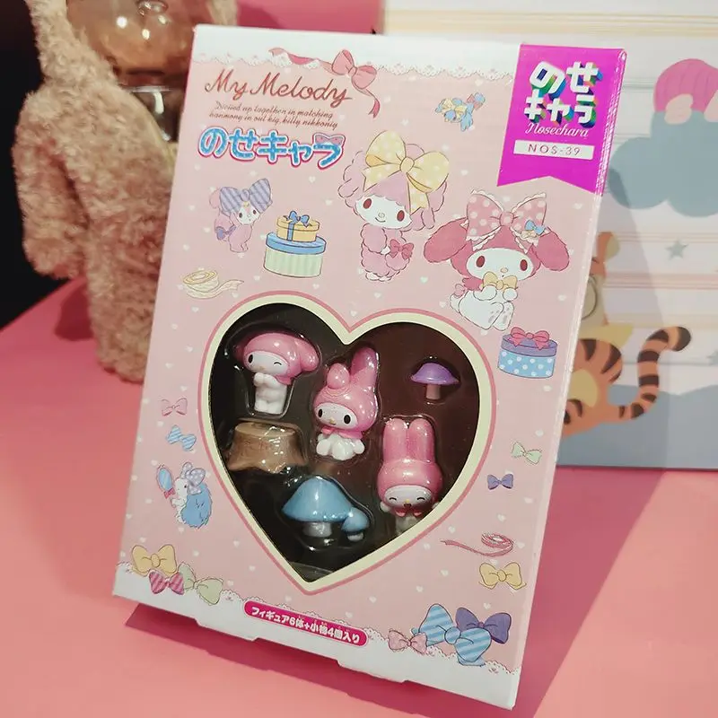 Kawaii Sanrio My Melody украшения серии миниатюрные сцены для рабочего стола милые девушки