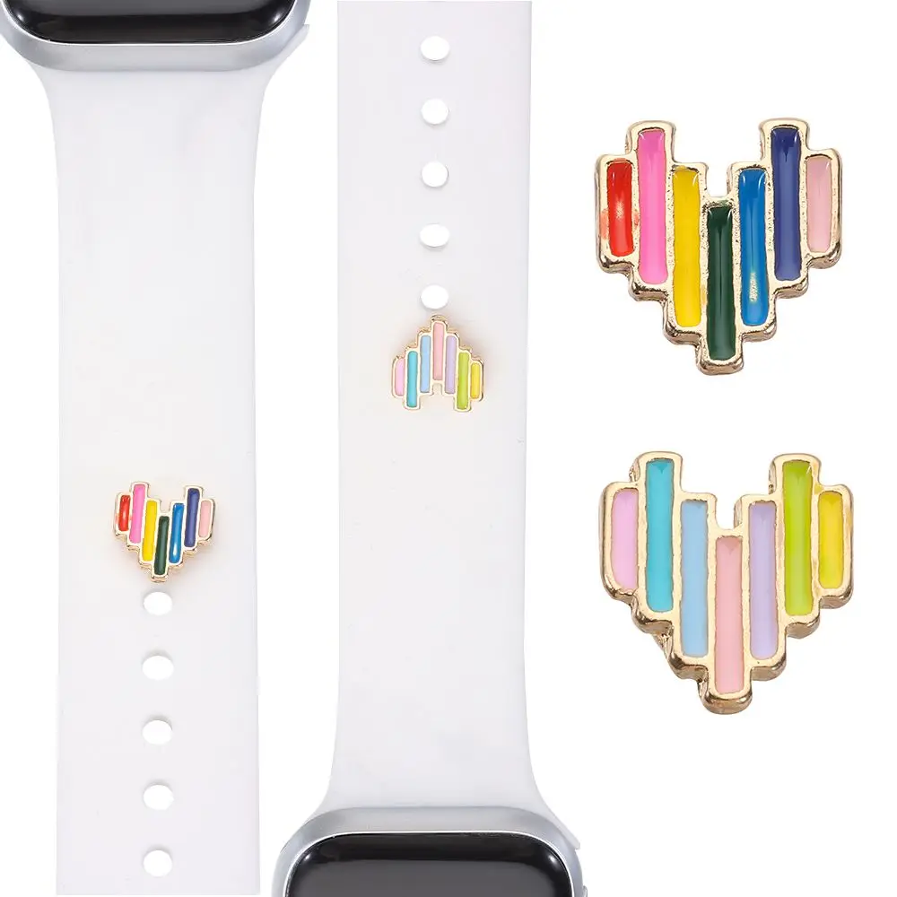 

Декоративное кольцо для Apple Watch, силиконовый ремешок для часов, круглые декоративные гвозди для Iwatch, спортивный ремешок, аксессуары