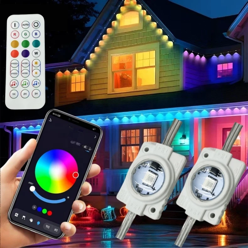 108 футов светодиодный постоянный уличный RGBW карнизный светильник 72 светодиода