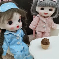 ob11 baby clothes pajamas 1 12bjd climbing clothes doll clothes beautiful knot pig jumpsuit gsc piccodo hat doll accessories