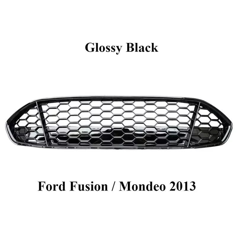 

Передний бампер, средний капот, решетка радиатора, тюнинг для Ford Fusion/Mondeo 2013 2014 2015 2016, гоночные грили, сетчатые автомобильные аксессуары