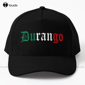 Durango Mexico State Mexican Flag  Baseball Cap Hat For Baseball Caps Personalized Custom Street Skateboard Denim Color Harajuku