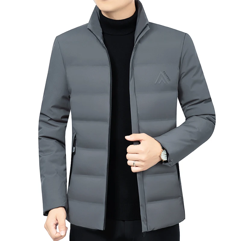 HAWAIFISH Dad Cotton Jacket Winter Stand-up Collar Jacket Thickened Middle-aged Cotton Coat 2021 New